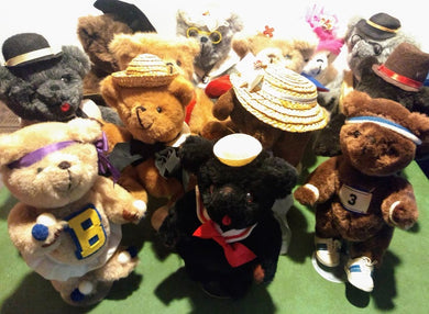 Vintage 1985 Jointed Teddy Bear Lot Jean Steele Original Kent Collectibles Reno Nv