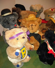 Load image into Gallery viewer, Vintage 1985 Jointed Teddy Bear Lot Jean Steele Original Kent Collectibles Reno Nv