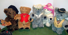 Load image into Gallery viewer, Vintage 1985 Jointed Teddy Bear Lot Jean Steele Original Kent Collectibles Reno Nv