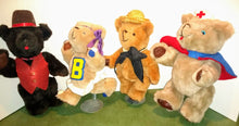 Load image into Gallery viewer, Vintage 1985 Jointed Teddy Bear Lot Jean Steele Original Kent Collectibles Reno Nv